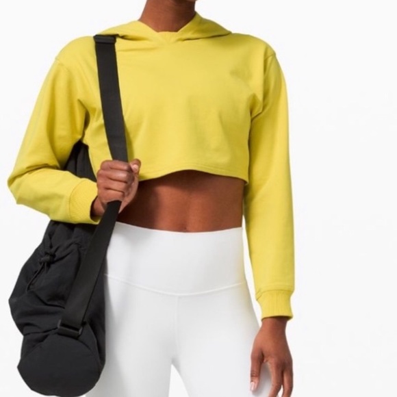 Lululemon all yours cropped hoodie sz 4 soleil - Picture 2 of 7